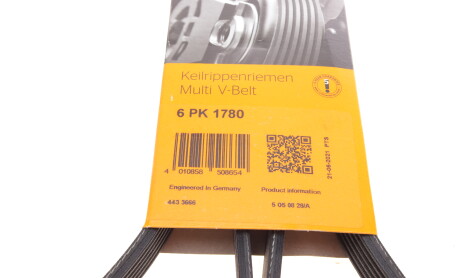 Фото 6 - Ремінь приводний Continental 6PK1780