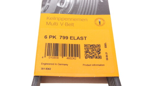 Фото 6 - Ремінь приводний Continental 6PK799ELAST