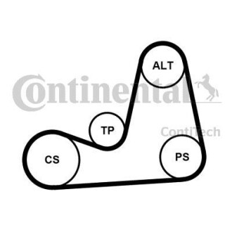 Комплект ГРМ - Continental 5PK1110K2
