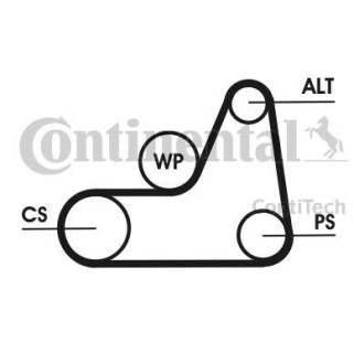 Деталь - Continental 6PK1042ELASTT1