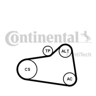 Ременный комплект - Continental 6PK905EXTRAK1