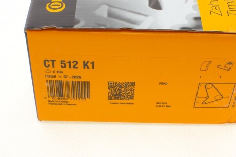 Фото 8 - Комплект ременя ГРМ Continental CT512K1