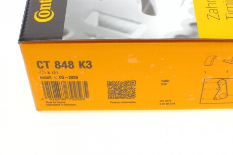 Фото 11 - Комплект ремня ГРМ Continental CT848K3