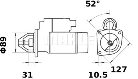 Болт шестерні колінчастого вала BMW 1 (E87), 3 (E46), 3 (E90), 3 (E91), 5 (E60), 5 (E61), X3 (E83) 2.0D 09.01-06.12 - Continental MS44