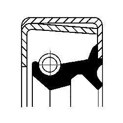 Сальник колінвалу (160x190/190x15) NEW HOLLAND - CORTECO 01001575B