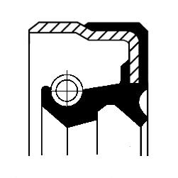 Фото 3 - Сальник трансмісії CORTECO 01016936B