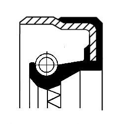 Сальник колінвалу (25x42/42x8) DEUTZ FAHR DX 4.31 2WD, DX 4.31 4WD, DX 4.51 2WD, DX 4.51 4WD, 4.61, 4.71, 6.11, 6.21, 6.31, 6.61, DX 4.17, DX 4.47, DX 4.57, DX 6.07, DX 6.17, 4.10, 4.30, 4.50 - CORTECO 01018323B