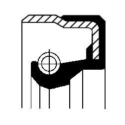 Сальник колінвалу задн (115x140/140x16) DEUTZ FAHR 7545 RTS, 400, M 41/20, 8 XL - CORTECO 01029659B