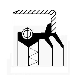 Фото 3 - Сальник трансмисии CORTECO 01031747B