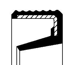 Сальник, автоматична коробка передач - CORTECO 01033608B