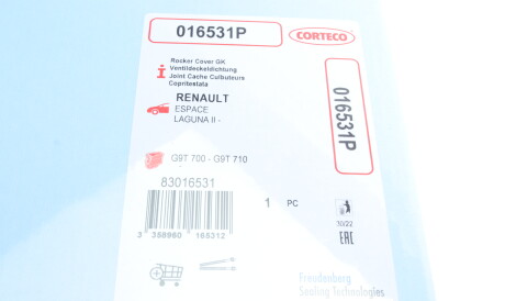 Фото 3 - Прокладка клапанної кришки CORTECO 016531P