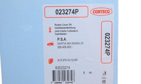 Фото 2 - Прокладка клапанной крышки CORTECO 023274P