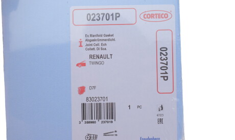 Фото 2 - Прокладка випускного колектора CORTECO 023701P