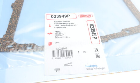 Фото 2 - Прокладка клапанної кришки CORTECO 023949P