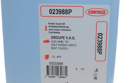 Фото 2 - Прокладка клапанної кришки CORTECO 023988P