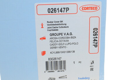 Фото 2 - Прокладка клапанной крышки CORTECO 026147P