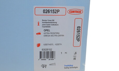 Фото 2 - Прокладка клапанной крышки CORTECO 026152P