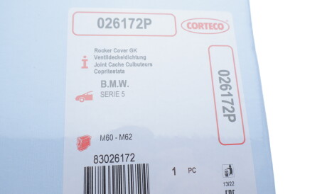 Фото 2 - Прокладка клапанной крышки CORTECO 026172P