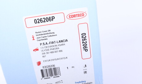 Фото 2 - Прокладка клапанной крышки CORTECO 026206P