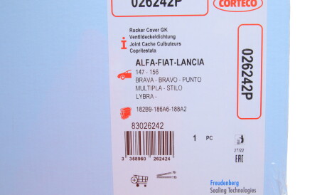 Фото 2 - Прокладка клапанної кришки CORTECO 026242P