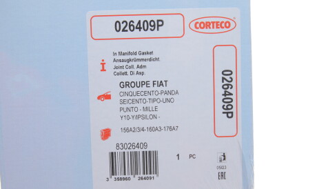 Фото 2 - Прокладка впускного колектора CORTECO 026409P