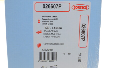 Фото 2 - Прокладка выпускного коллектора CORTECO 026607P