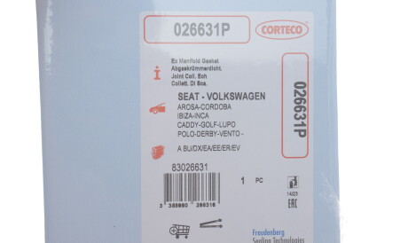 Фото 2 - Прокладка выпускного коллектора CORTECO 026631P