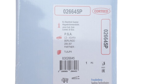 Фото 2 - Прокладка випускного колектора CORTECO 026645P