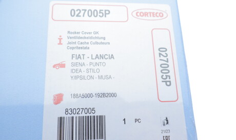 Фото 2 - Прокладка клапанной крышки CORTECO 027005P