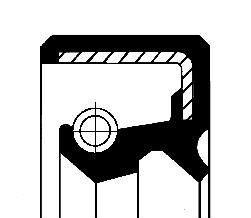Уплотняющее кольцо, ступица колеса - CORTECO 12011155B