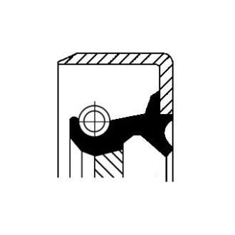 Сальник 80/100*10 тип B1SLRS - ((98467211, 7701461929, YM219023FD, 98454051, 9454053)) CORTECO 12011299