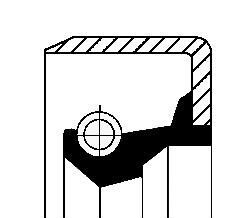 Сальник вала ПНВТ MB T2/L1 (26x45x10) - CORTECO 12011330B
