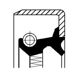 Прокладка коробки передач (45x85x10) NEW HOLLAND T4.100F, T4.110 F, T4.110 N, 60.88, 60.88 DT, 65.88 DT, 70.88, 70.88 DT, 80.88 DT, 80.90, 55.90, 55.90 DT, 60.90, 65.90, 70.90, 85.90, 85.90 DT - CORTECO 12012021B