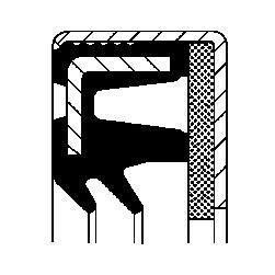 Сальник заднього моста - CORTECO 12014907B