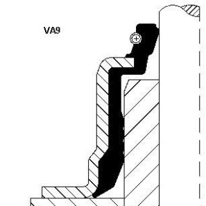 Сальник 6/10.8*15.9 тип VA9 6-16 - (1005441, 1095294, 1148124) CORTECO 12014948