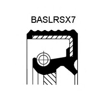 Уплотняющее кольцо, коленчатый вал - CORTECO 12015256B