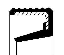Уплотняющее кольцо, ступенчатая коробка передач, Уплотнительное кольцо, поворотного кулака - CORTECO 12015561B