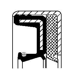 Сальник колінвалу (45x62/62x11) DANA - CORTECO 12016814B