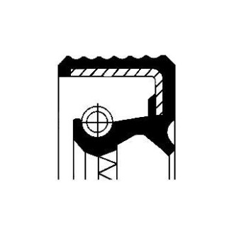 Сальник колінвалу (55x90/90x8/16/16) JCB - CORTECO 15026518B