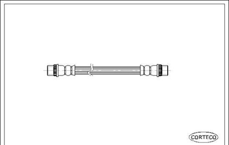 Тормозной шланг - (7700541132, 7701349305, 7704001950) CORTECO 19018175