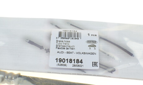 Фото 2 - Тормозной шланг CORTECO 19018184