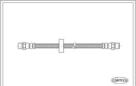 Тормозной шланг - (811611775) CORTECO 19018185