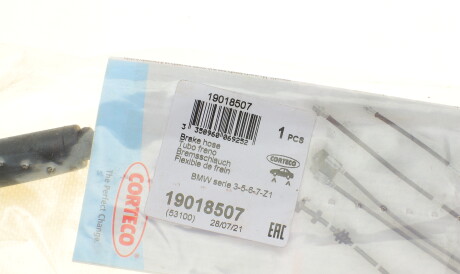 Фото 2 - Гальмівний шланг CORTECO 19018507