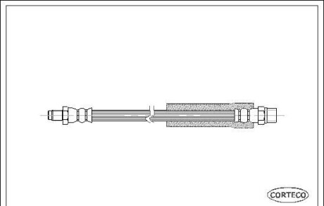 Тормозной шланг - (8D0611775D) CORTECO 19018520