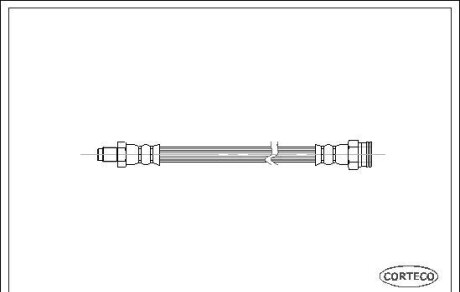 Тормозной шланг - (480672, 7570316, 7662724) CORTECO 19018552