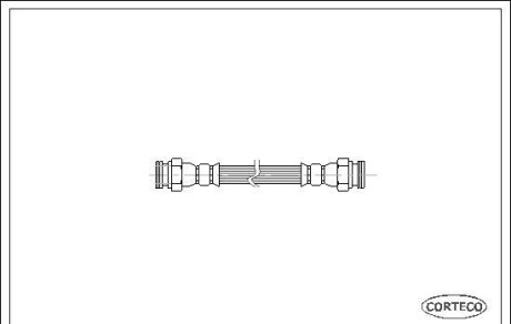 Тормозной шланг - (115595621, 115595620) CORTECO 19018680