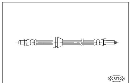 Тормозной шланг - (6114613, 84FB2078AA) CORTECO 19018769