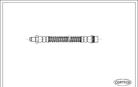 Тормозной шланг - (480655, 96102107) CORTECO 19018893