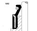 Сальник 8/13*6,25/10,05 тип VSB - (9091302053, 9091302109, 9091302116) CORTECO 19019704 (фото 1)