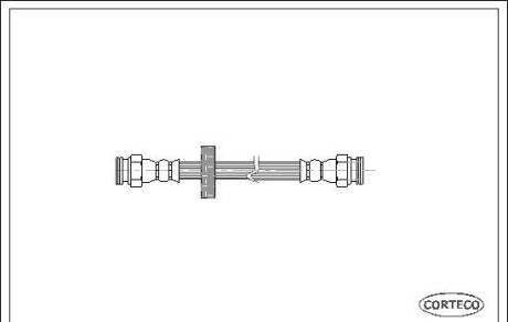 Тормозной шланг - (98825059, 95510396, 51810448) CORTECO 19019944